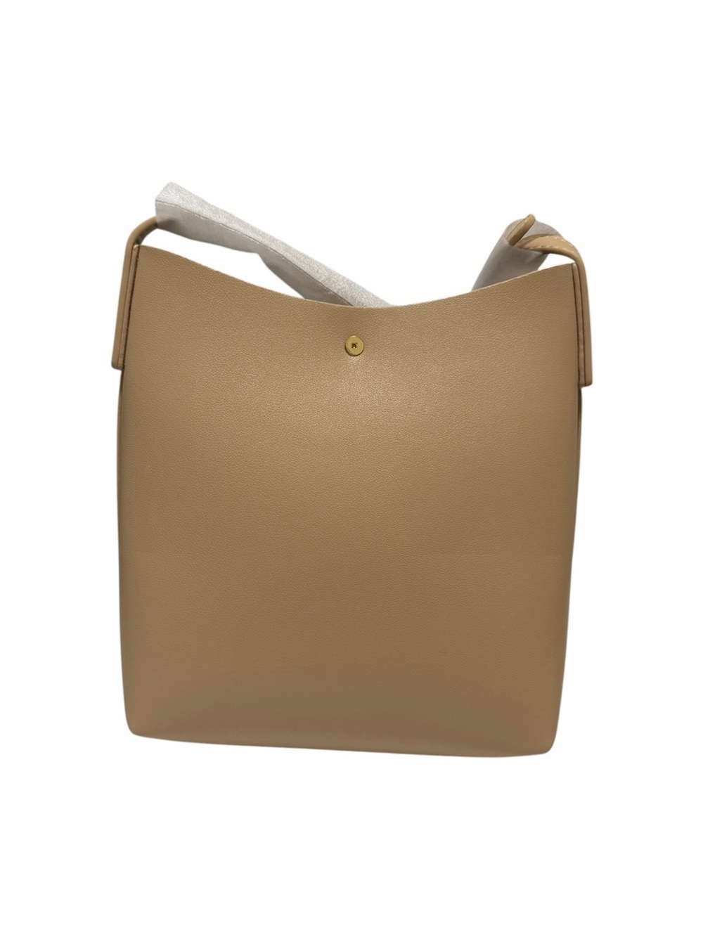 Samara Manmade Tan Faux Leather Handbag View 2